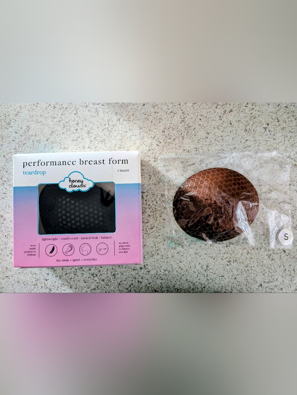 Honey Cloudz Size Small Performance Non-Slip Bra Inserts 2 For $30